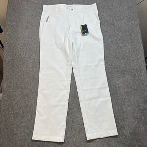 Nike Golf Tour Performance Dri-FIT Slim Fit Pants White 36x32 509737-100 NWT